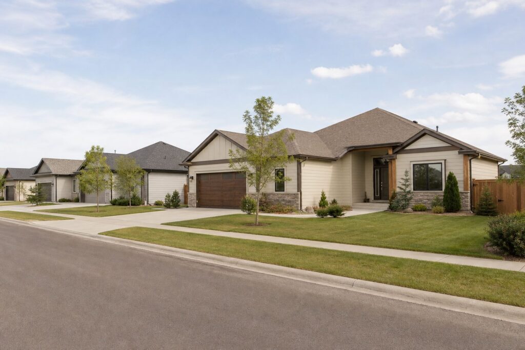Brandon neighborhood with well-kept homes and quiet residential streets, an established residential neighborhood