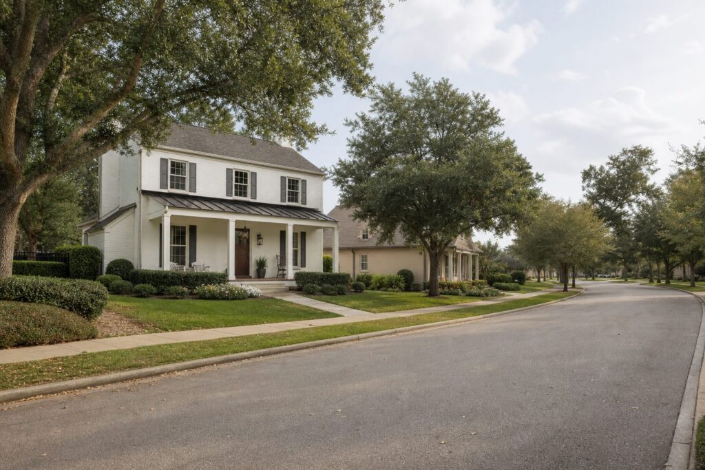 Riverview neighborhood with well-kept homes and quiet residential streets, an established residential neighborhood